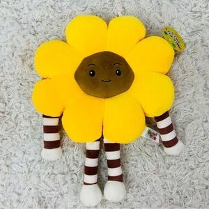 NWT smoochy pals Yellow floral soft Plush Flower Toy